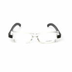 Chaya // Unisex Clear & Black Acetate Optical Glasses // Clear & Black + Clear