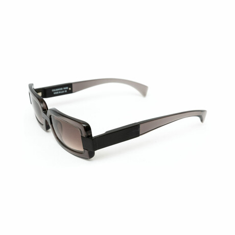 Zephyr // Unisex Grey Acetate & Black Wood Sunglasses // Black & Grey + Grey