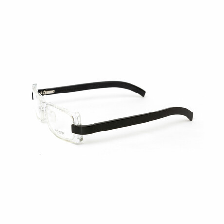 Chaya // Unisex Clear & Black Acetate Optical Glasses // Clear & Black + Clear