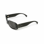 Vega // Unisex Grey Acetate and Grey Wood Sunglasses // Silver // Grey + Grey