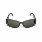 Vega // Unisex Grey Acetate and Grey Wood Sunglasses // Silver // Grey + Grey