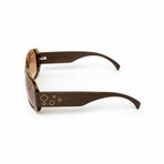 Ceres // Unisex Tortoise Acetate and Wood Sunglasses // 18KT Gold // Tortoise + Gradient Brow