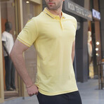 Tipped Polo// Yellow (L)