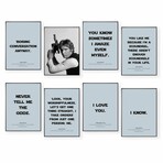 Star Wars ‘Han Solo’ Quotes Gallery Wall Collection (11"L x 14"W)