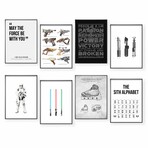 Star Wars Eclectic Gallery Wall Collection (11"L x 14"W)