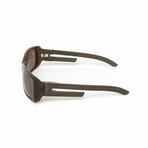 Meteor // Unisex Grey Acetate & Wood Sunglasses // Grey + Brown