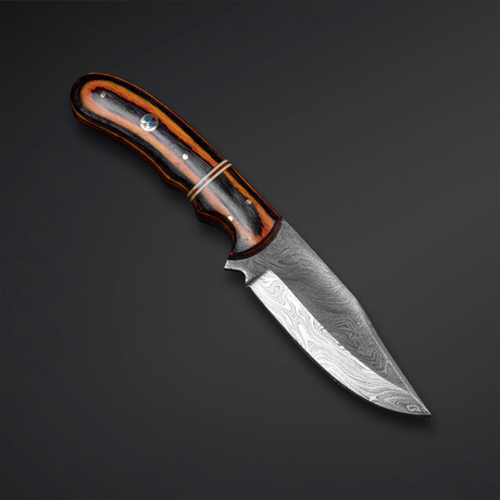Sunset Blaze Damascus Knife // 24