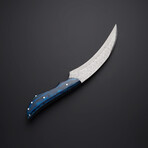 Azure Timber Damascus Knife // 38