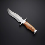 Olive Damascus Knife // 25