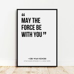 Retro Sci Fi Film Quotes Gallery Wall Collection (11"L x 14"W)