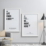 Retro Sci Fi Film Quotes Gallery Wall Collection (11"L x 14"W)