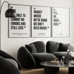 Retro Sci Fi Film Quotes Gallery Wall Collection (11"L x 14"W)
