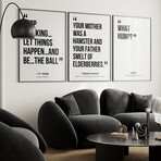 Comedy Connoisseur Quotes Gallery Wall Collection (11"L x 14"W)