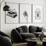 Minimal Rock & Roll Gallery Wall Set (11"L x 14"W)