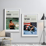 Lights, Camera, Action Movies Gallery Wall Set (11"L x 14"W)