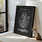 Star Wars Original Ships | Droids Patent Gallery Wall Set (11"L x 14"W)