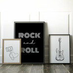 Minimal Rock & Roll Gallery Wall Set (11"L x 14"W)