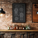 Star Wars Original Ships | Droids Patent Gallery Wall Set (11"L x 14"W)