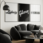 Legendary Sounds Gallery Wall Set (11"L x 14"W)