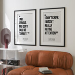 Comedy Connoisseur Quotes Gallery Wall Collection (11"L x 14"W)