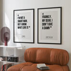 The Manly Man Film Quotes Gallery Wall Collection (11"L x 14"W)