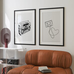 Minimal Rock & Roll Gallery Wall Set (11"L x 14"W)