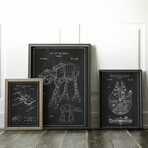 Star Wars Original Ships | Droids Patent Gallery Wall Set (11"L x 14"W)