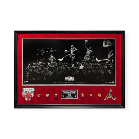 Michael Jordan // Chicago Bulls // Limited Edition #/123 // Autographed Photograph + Framed