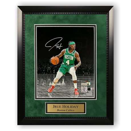 Jrue Holiday // Boston Celtics // Autographed Photograph + Framed