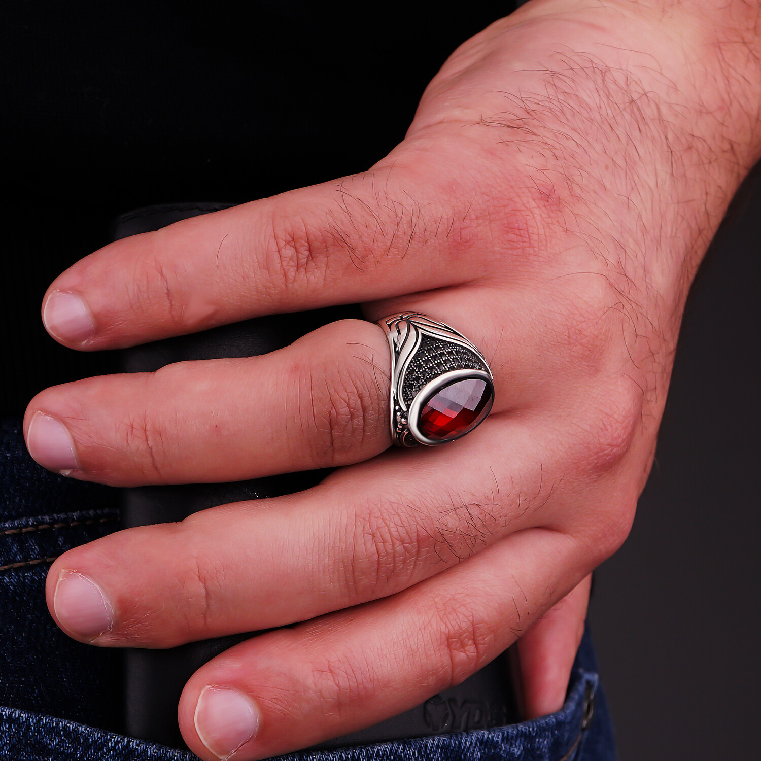 Red Stone (6) - Ephesus Jewelry: Men's Rings - Touch of Modern