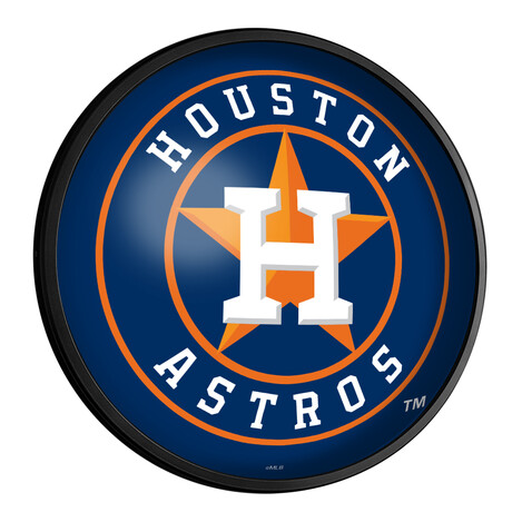 Houston Astros // Round Slimline Lighted Wall Sign