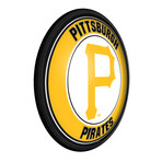 Pittsburgh Pirates // Round Slimline Lighted Wall Sign