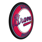 Atlanta Braves // Round Slimline Lighted Wall Sign