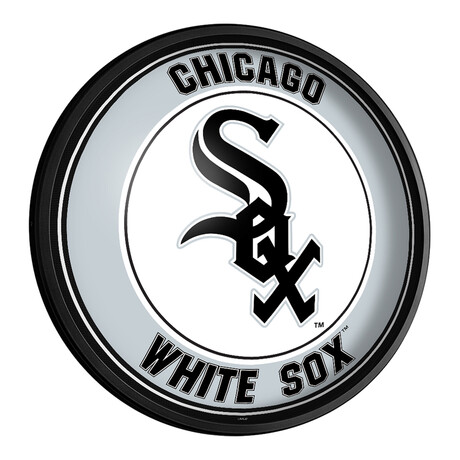 Chicago White Sox // Round Slimline Lighted Wall Sign
