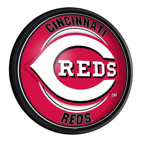 Cincinnati Reds // Round Slimline Lighted Wall Sign