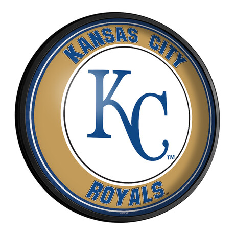 Kansas City Royals // Round Slimline Lighted Wall Sign