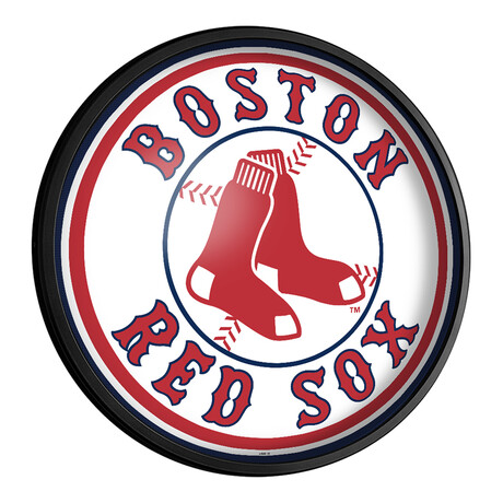 Boston Red Sox // Round Slimline Lighted Wall Sign