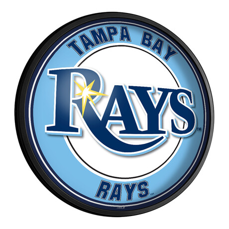 Tampa Bay Rays // Round Slimline Lighted Wall Sign