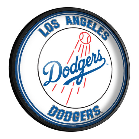 Los Angeles Dodgers // Round Slimline Lighted Wall Sign