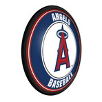 Los Angeles Angels // Round Slimline Lighted Wall Sign