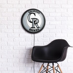 Colorado Rockies // Round Slimline Lighted Wall Sign