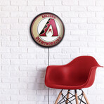 Arizona Diamondbacks // Round Slimline Lighted Wall Sign