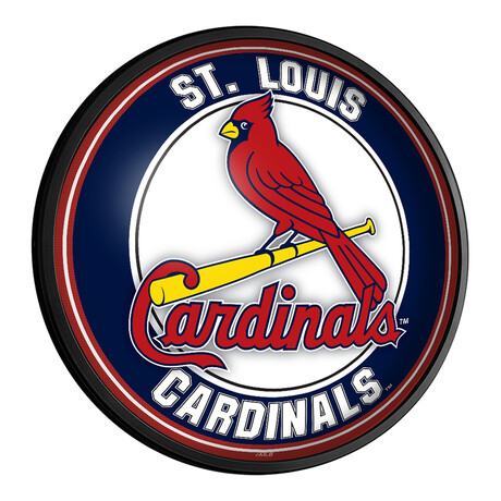 St. Louis Cardinals // Round Slimline Lighted Wall Sign