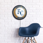 Kansas City Royals // Round Slimline Lighted Wall Sign