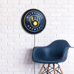 Milwaukee Brewers // Round Slimline Lighted Wall Sign