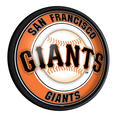San Francisco Giants // Round Slimline Lighted Wall Sign