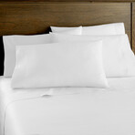 400 Thread Count Cotton Sateen 6-Piece Sheet Set // Dazzling White (60"L x 80"W x 18"H)