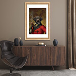 The Red Beret (Dog) by Dan Craig (24"H x 16"W x 1"D)