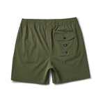 Fields Elastic Waist Walk Short // Olivine (M)