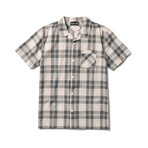 Ryder Short Sleeve Button Up Woven Shirt // Sepia Rose (M)